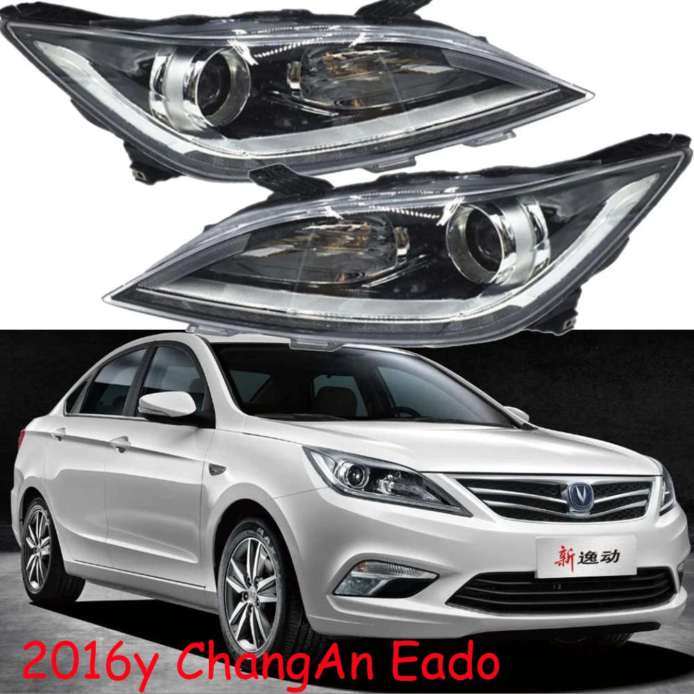 

1pcs car bumper CHANG AN headlamp for ChangAn Eado headlight 2016y car accessories head lamp ChangAn Eado fog lamp