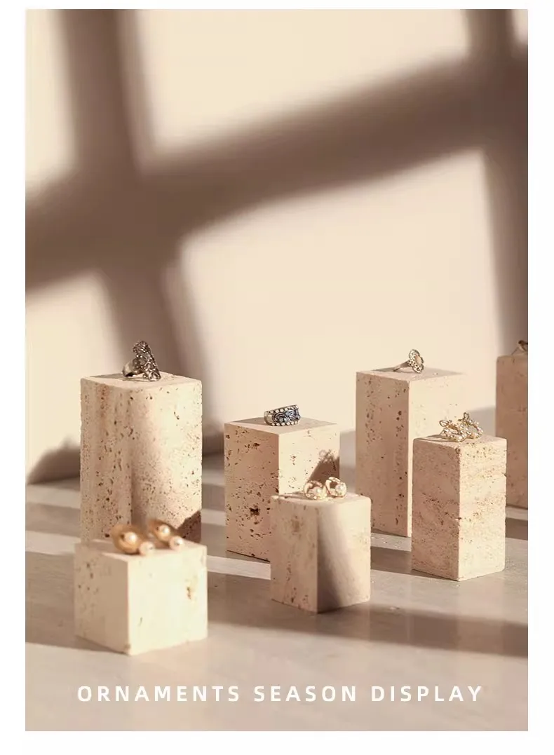 천연석 보석 홀더 화장대 트레이 메이크업 귀걸이 디스플레이 컵 받침 큐브 장식 대리석 블록 북 엔드 도어 스토퍼