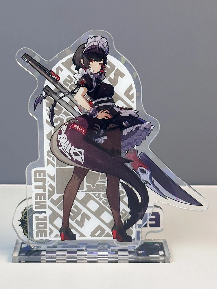 Figura de Anime Zenless Zone Zero Ellen Joe Hoshimi Miyabi, soporte acrílico láser, modelo, accesorios de juego, Decoración, regalo