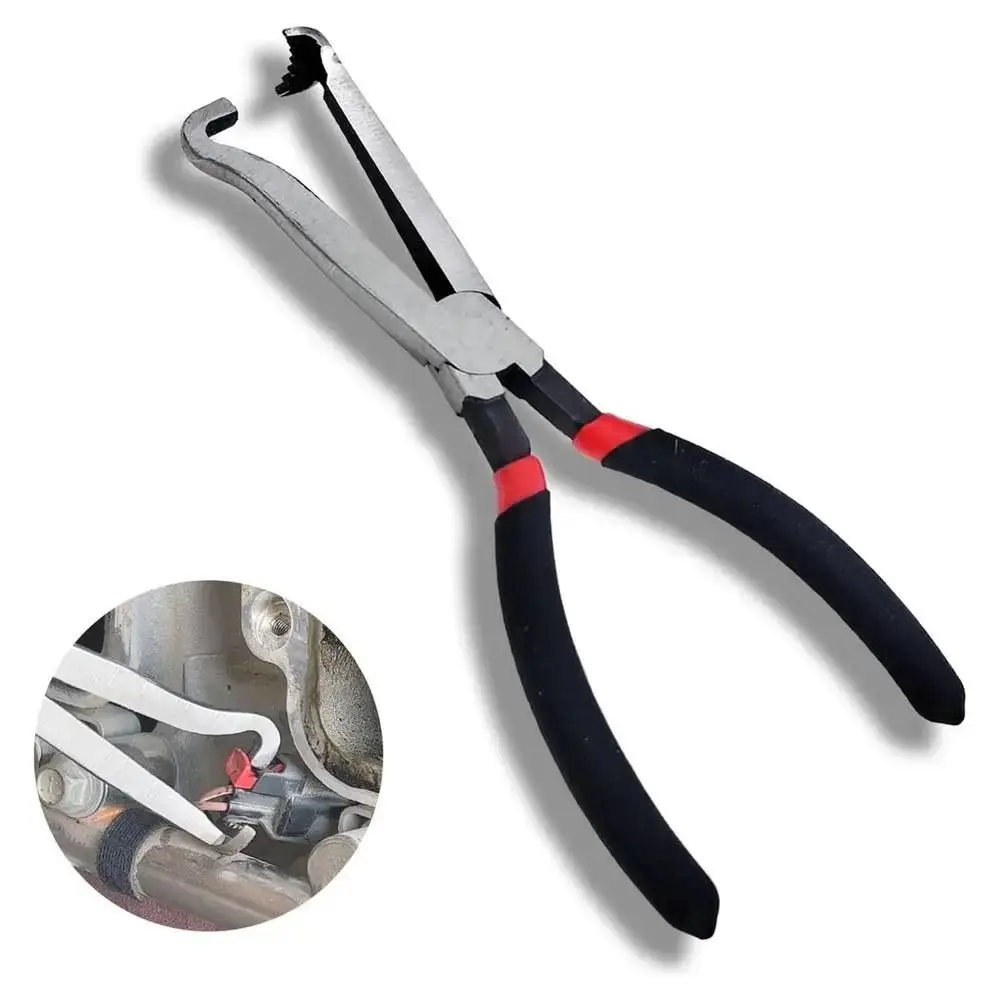 

Automotive Electrical Disconnect Pliers Multipurpose with Handle Electrical Connector Pliers Curved Shape