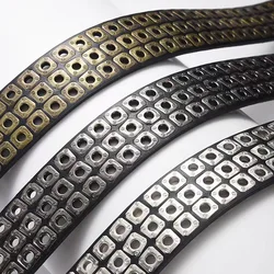 New High-Quality Women Belt Luxury Belts for women punk Rivet Eye Fashion Jeans Decorative party Belts Female