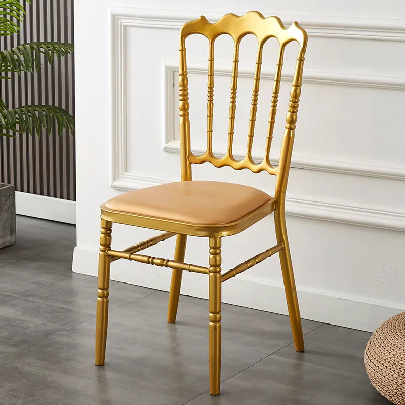xx-Modern Stackable Dining Chairs Upholstered Platic Single Unique Dining Chairs Restaurant Party Silla Comedor Hotel Furniture*