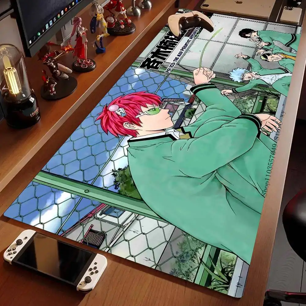 The Disastrous Life Of S-Saiki K Anime Mousepad Non-slip Suitable For Office Computers Laptops E-sports Game Desk Mats XXL Keybo