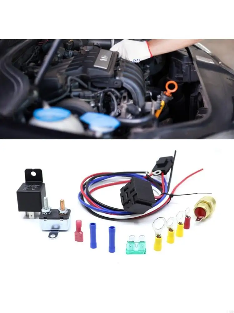 

Universal 12V 4 Terminal Grounding Relays For Engine Cooling Fan Electrical System Installation