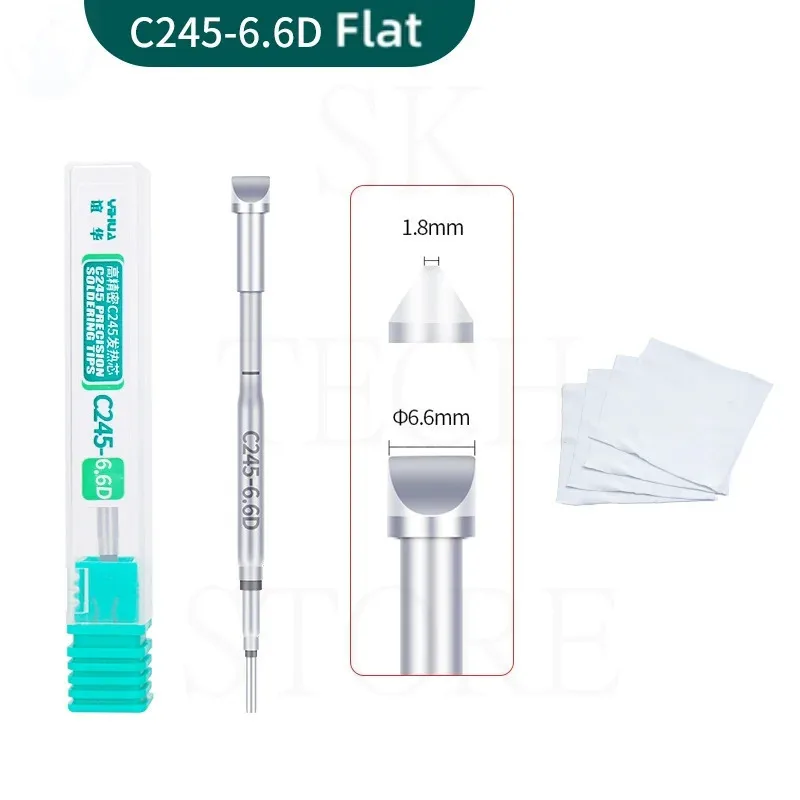 T245 D Series Soldering Iron Tips Replacement Various Models Of Electric Soldering Iron Tip For Mobile Phone Disassembly Welding