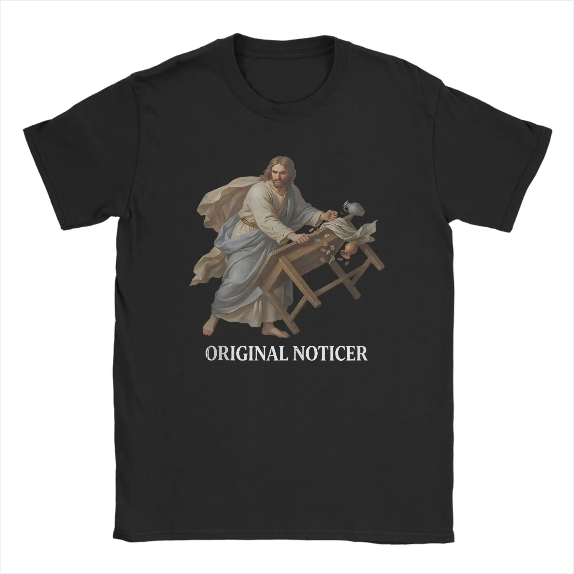 

Fashion Jesus Original Noticer T-Shirt Men O Neck Pure Cotton T Shirts Short Sleeve Tees Plus Size Tops