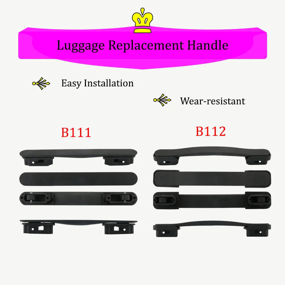 B111 B112 Luggage Accessories Handle Trolley Case Universal Retractable Handles Suitcase Box Replacement Portable Handles