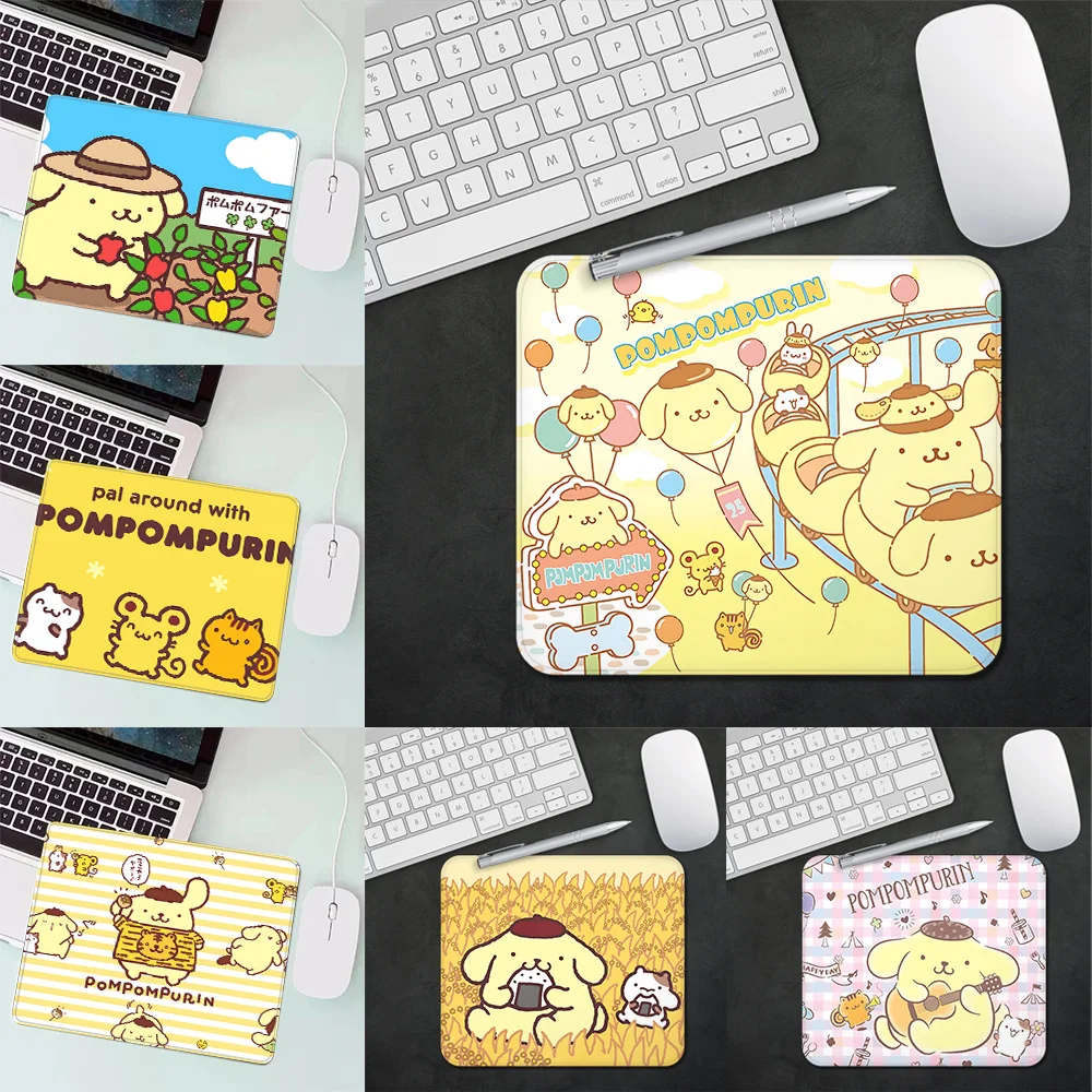 Cute Anime Pompom Purin Gaming Mouse Pad XS Small Mousepad For PC Gamer Desktop Decoration Office Mouse Mat Deskmat Rug