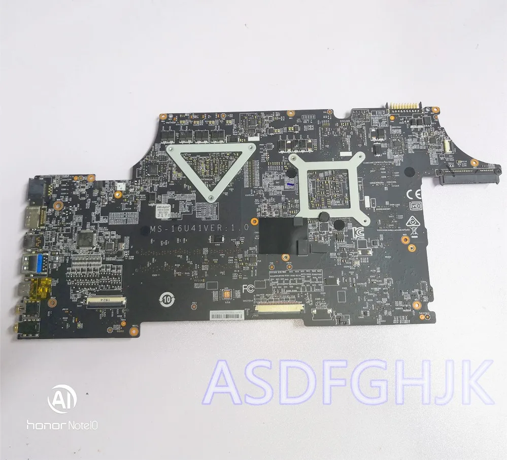 Genuine MS-16U41 ver1.0 for MSI MS-16U4 GL65 9SC MOTHERBOARD WITH I7-9750H AND GTX1650M Test OK