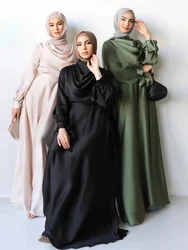 女性のためのイスラム教徒のアバヤサテンドレス、dubai、arab、abayas、パーティードレス、カフタン、イラム、ステンレス鋼、長いバスローブ、graceful、足首の長さ、モーコ、eid