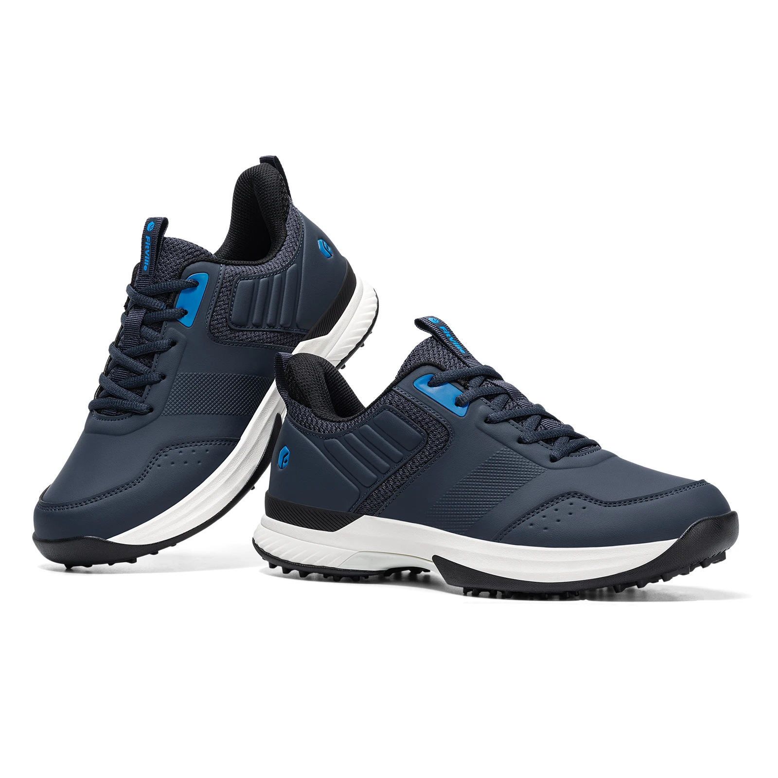 Fitville Professionelle Herren-Golfschuhe mit extra breiter Zehenpartie, lässige Golfsneaker, gepolsterte, wasserabweisende Sportschuhe für Herren – Detail 15