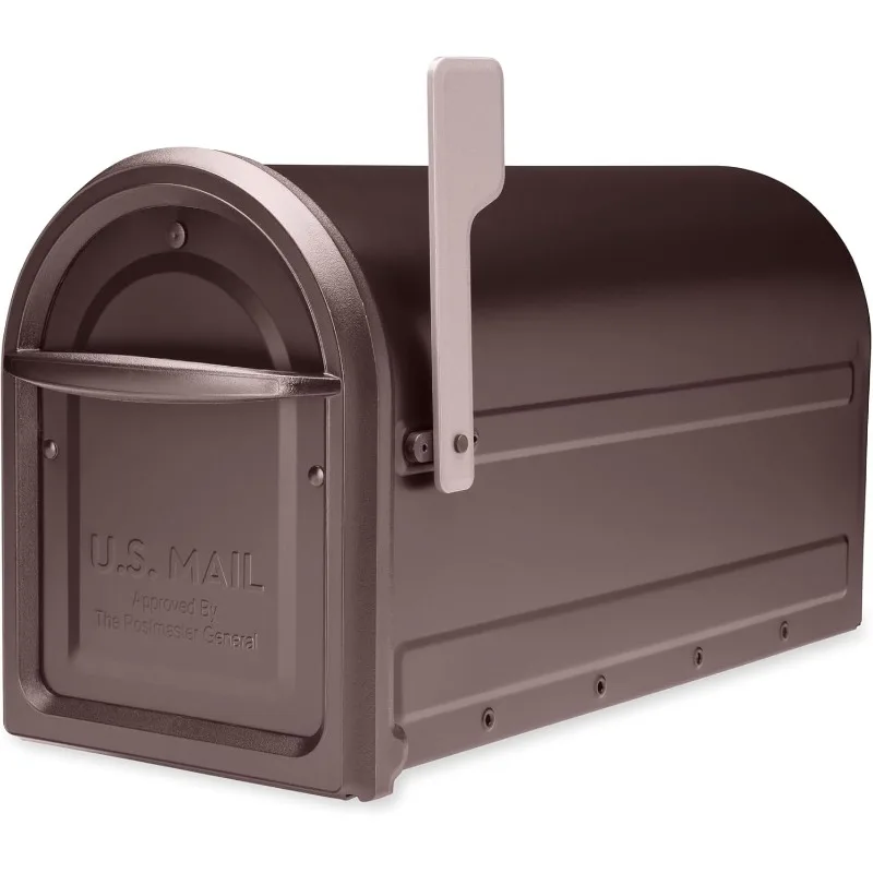 

Mapleton Galvanized Steel Post Mount Mailbox, Compatibility Code F, 7900-2RZ-CG-10, Rubbed Bronze