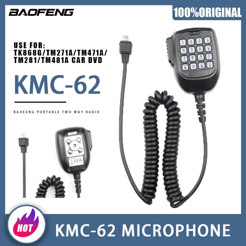 

Walkie Talkie KMC-62 Speaker Microphone Car-Station Headset TK868G/TM271A/TM471A/TM281/TM481A CB Radio Microphone Accessories