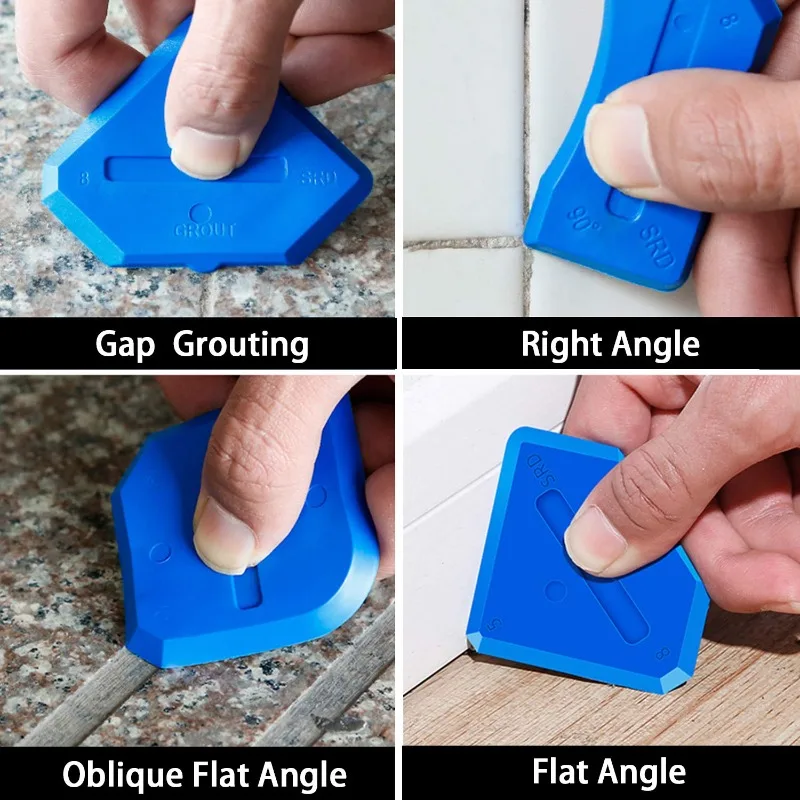 Alat Silikon untuk Caulking Stainless 5 in 1, Pengikis Sealant Finishing Grout dengan 4-35 Pcs Pad, Sangat Cocok untuk Sambungan Wastafel Dapur dan Kamar Mandi