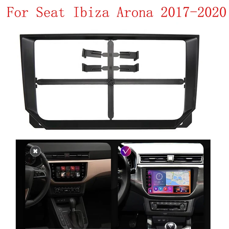 Car Accessories Frame Fascia Adapter Canbus Box Decoder Android Radio Dash Fitting Panel Kit For Seat Ibiza Arona 2017-2020