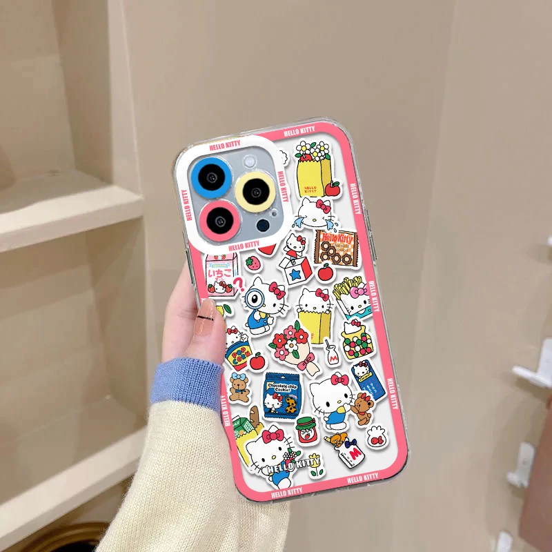 Cartoon Sanrios Hellos Kittys New Phone Case For Samsung S24 S23 S22 S21 S20 S10 FE Note20 Note10 Plus Ultra Lite 5G Clear Cover