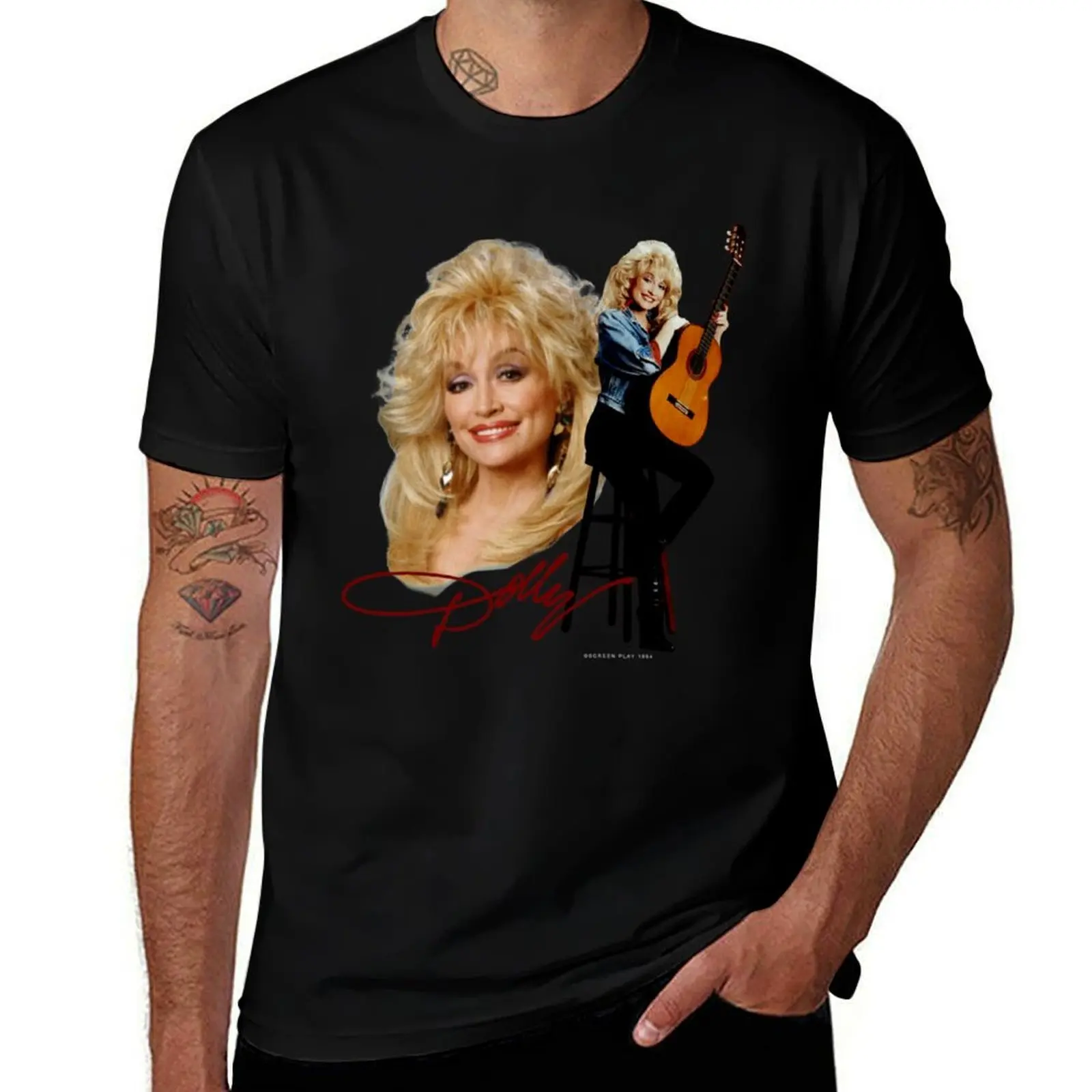 

Dolly shirt t for t shirts casual man t cotton man T-Shirt Vintage Parton Rare 1994 90’s fit man slim shirt