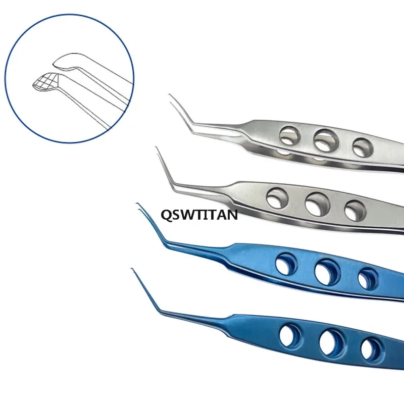 Titanium Stainless steel Utrata Style Capsulorhexis Forceps  Ophthalmic Eye Instruments