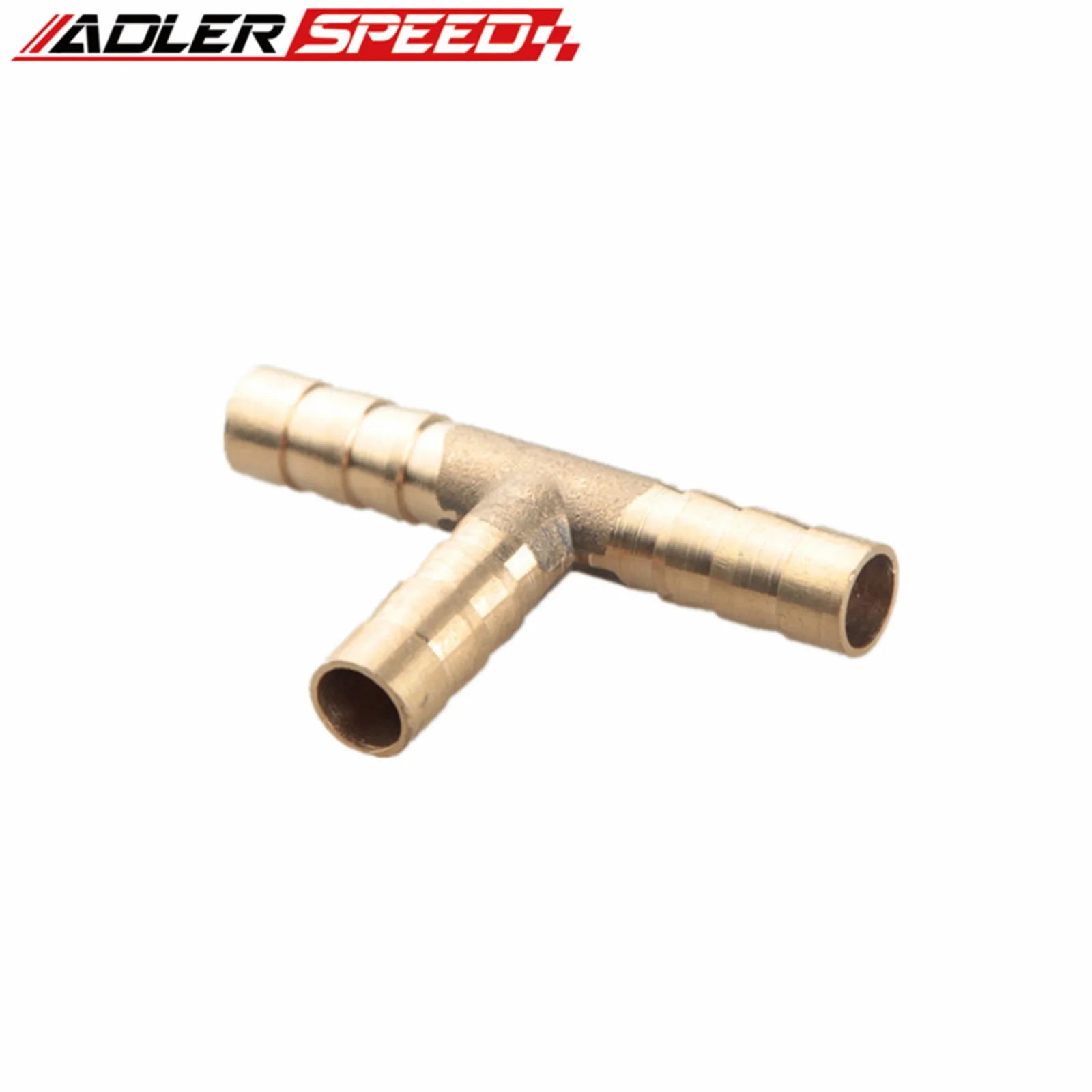 8mm Brass T Piece 3 Ways Tee Fuel Hose Joiner Adapter Fitting