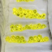 2pcs/lot 5-9mm Lab Created YAG  Round Cut Super fluorescence Yellow Yttrium Aluminium Garnet Gems Stone