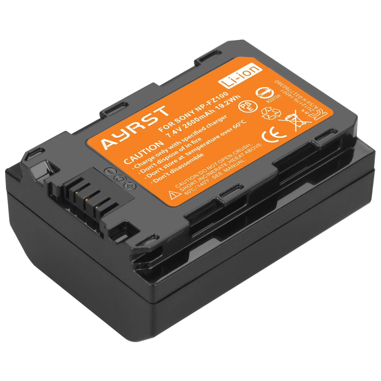 بطارية 2600 مللي أمبير NP-FZ100 أو شاحن مزدوج لسوني A7R4 A7M4 BC-QZ1 A7R3 FX30 A9 II، A7R III، A7R IV/ V، A7S III، A6600، FX3