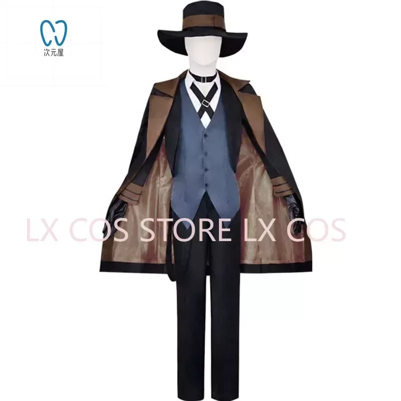 

Anime Cosplay Nakahara Chuuya Cosplay Costume Comic Hat Trench Coat Vest Con Dazai Osamu Cosplay Halloween Suit