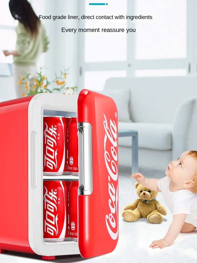 Masque de réfrigérateur de voiture Coca-Cola, soins de la peau, petits cosmétiques ménagers, mini petit réfrigérateur, utilisation dans le dortoir