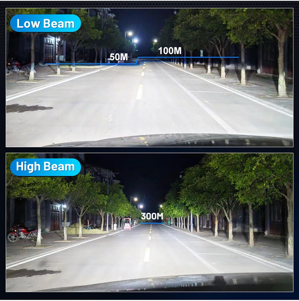 Dualvision K5C H7 LED Headlights Canbus Led H4 H1 H11 H8 9005 HB3 9006 HB4 9012 HIR2 H9 60000LM 200W 5570 CSP Car Light Fog Lamp