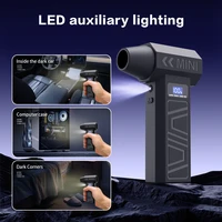 Souffleur d'air X3T 990000 tr/min, 4 vitesses réglables, souffleur turbo sans balais avec lumière LED, affichage de la batterie, dépoussiéreur à air comprimé sans fil 4
