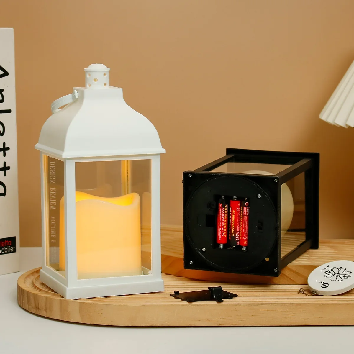 المحمولة LED مصابيح شمعة ليلة التخييم خيمة الفوانيس في الهواء الطلق حديقة مكتب عطلة جو الرجعية ليلة ضوء مصابيح الزخرفية #4