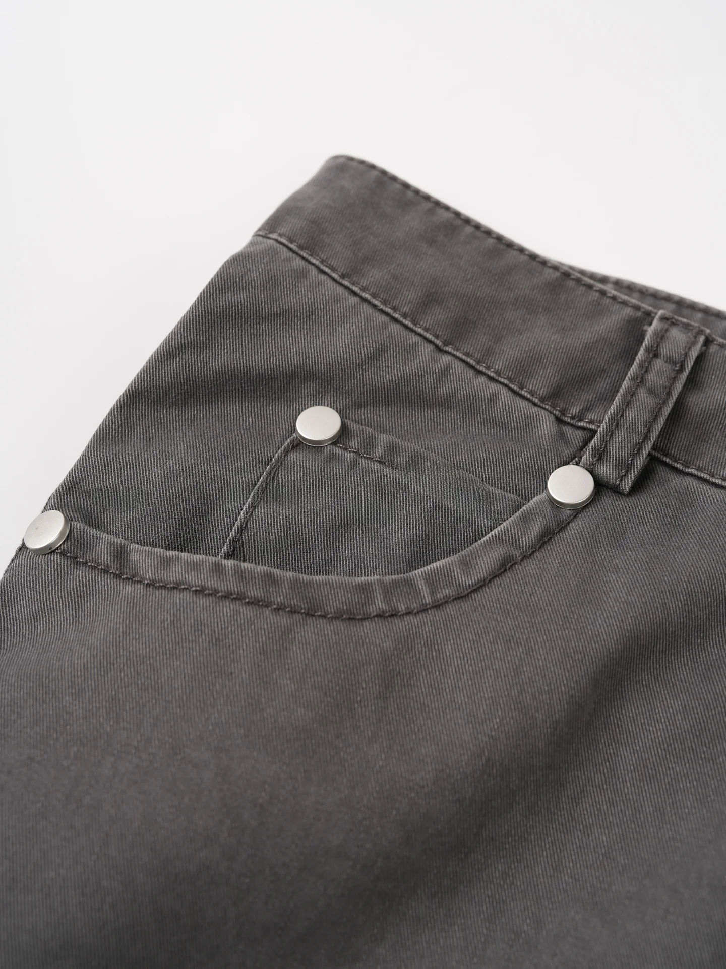 Low Waist Straight Leg Distressed Jeans Women's Seven-Foot Pants Breathable Casual Cotton Pants with Zipper for Summer