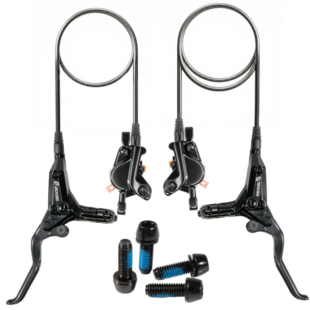 

Zoom HB771 Bicycle Hydraulic Disc Brake Set Double Piston Front 800mm Rear 1400mm Hose For MTB Mountain Bike Cycling Parts​