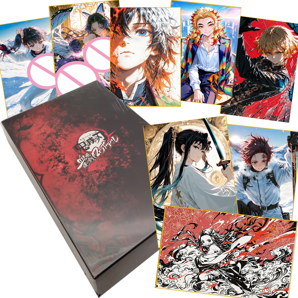 

Demon Slayer Color Paper Rare Cards Kochou Shinobu Kanroji Mitsuri Pretty Girl Sweet Romantic Anime Collection Cards Fans Gifts