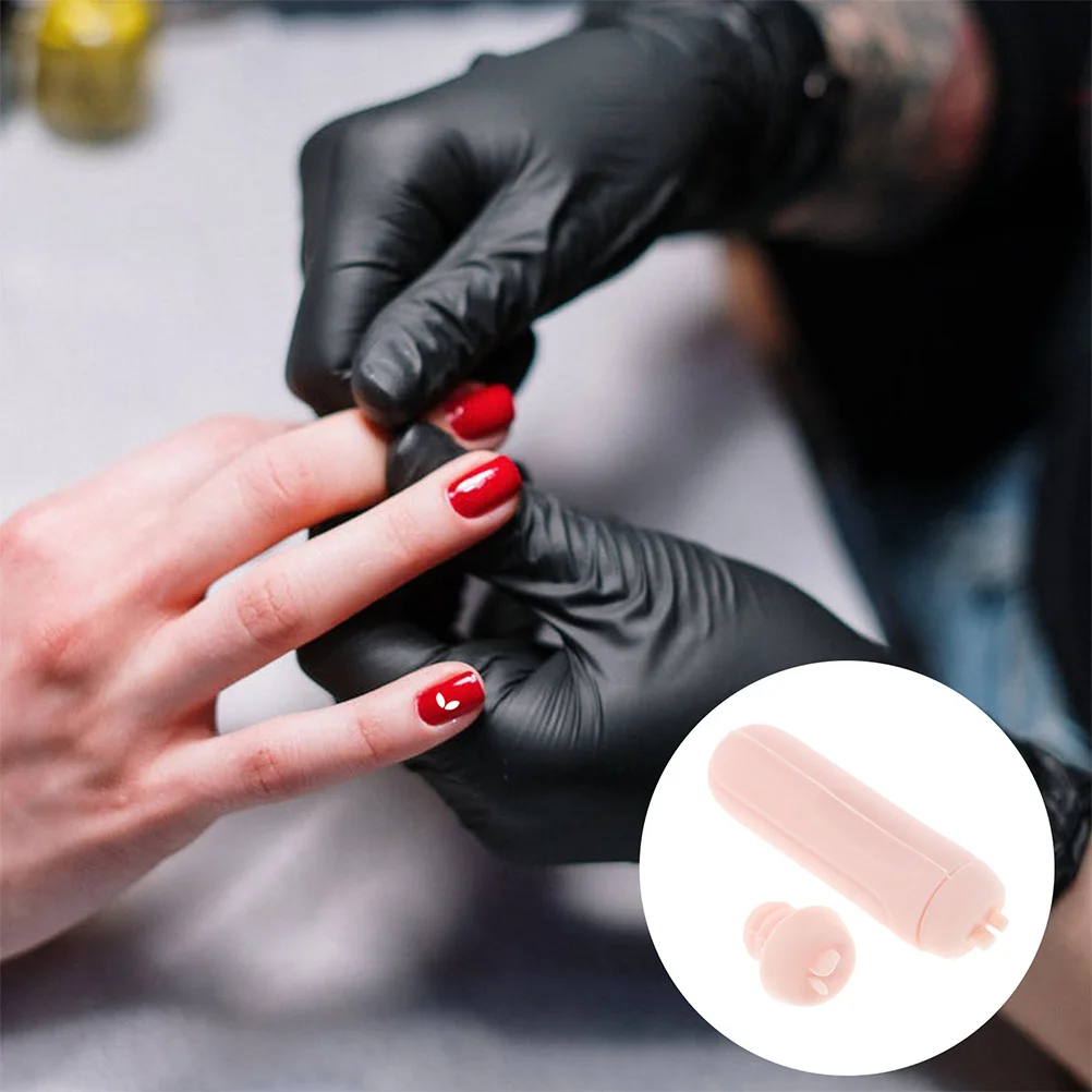 

2Pcs Nail Art Stamper Kit Silicone Stamping Pens for French Tips DIY Nail Design Transfer Tools Home Salon Use Pink