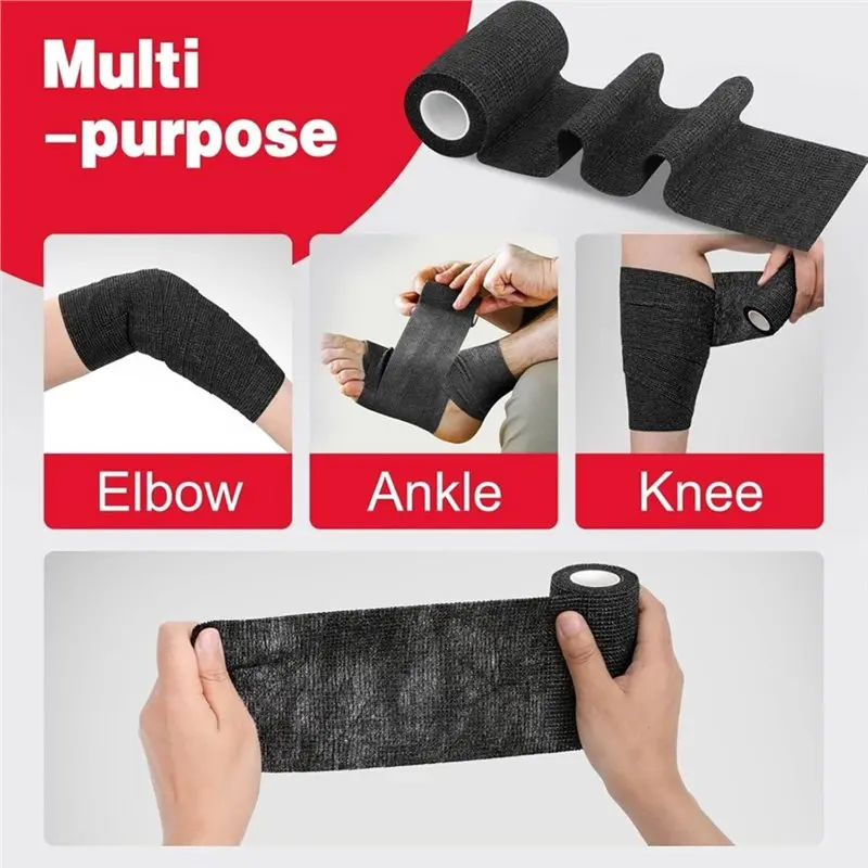 【Supernew】Self-Adhesive Bandage Material-Roll 12 Pieces(10 Cm X 4.5 M)-Elastic Plaster Bandage