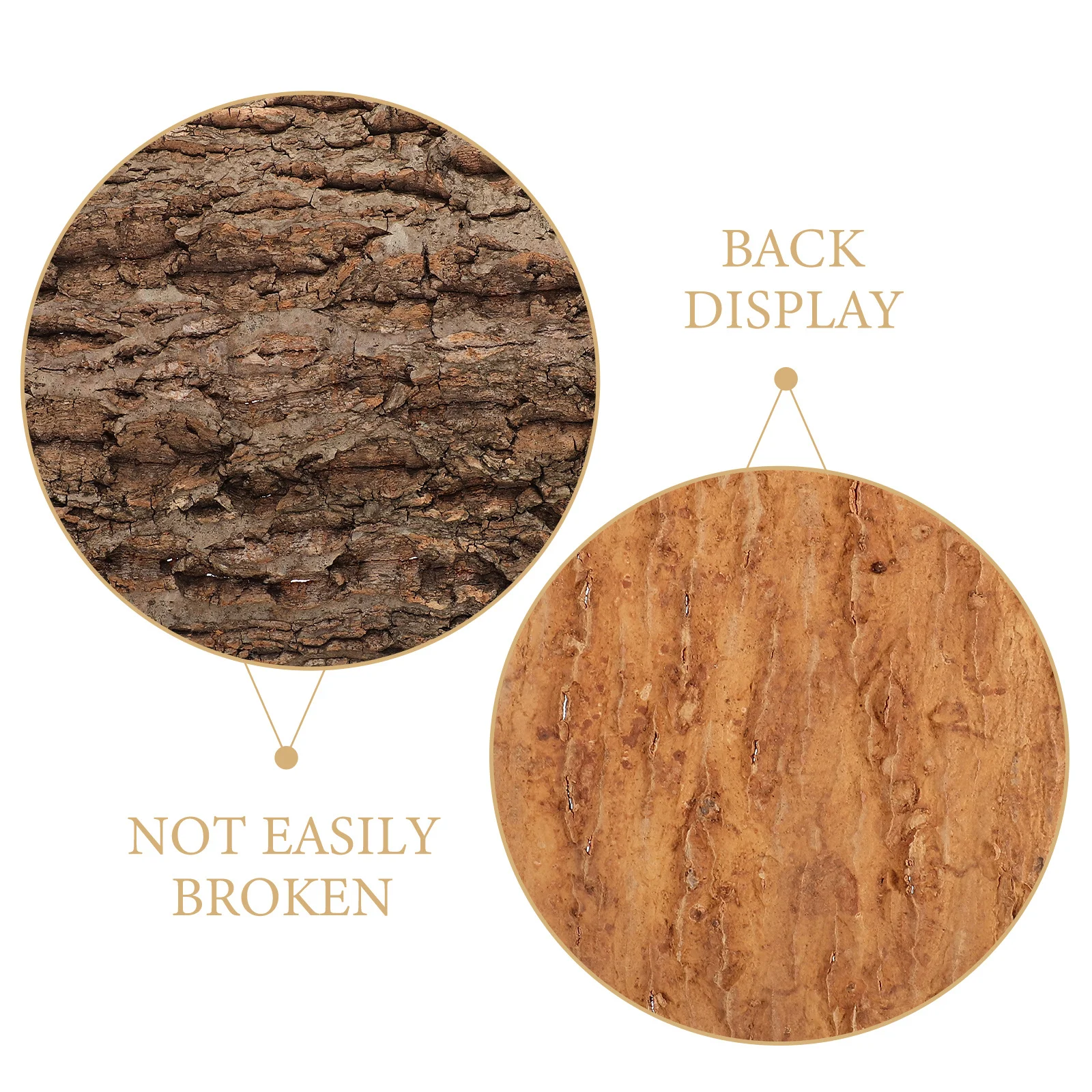 

Bark Background Panel Lightweight Durable Reptile Cork Terrarium Background Natural Reptile Tank Supplies Turtle Climbing Bark