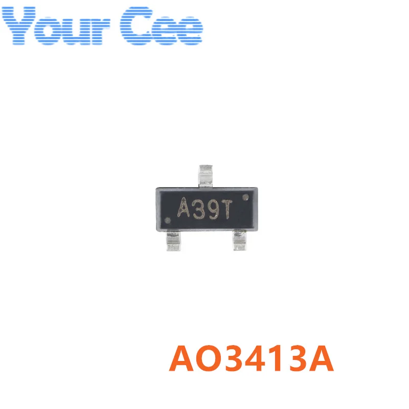 50pcs AO3401A AO3409A AO3442A AO3416A AO3415A AO3414A AO3413A AO3407A AO3404A AO3402A AO3400A SOT-23 MOS Transistor Chip SI2300A