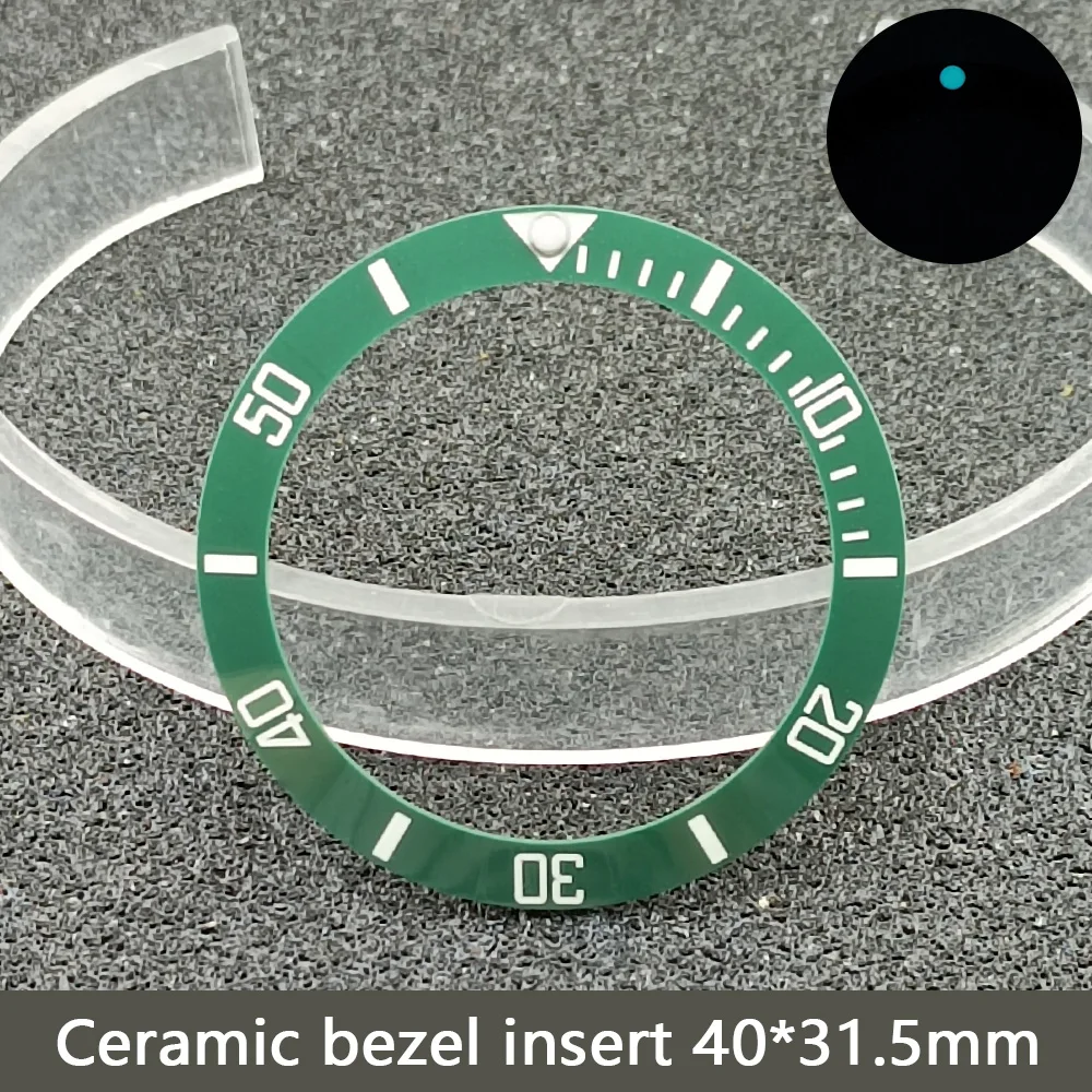 Наклонная Керамическая рамка 40 мм * 31,5 мм и вставка для часов для дайвинга, Сменные вставки для циферблата