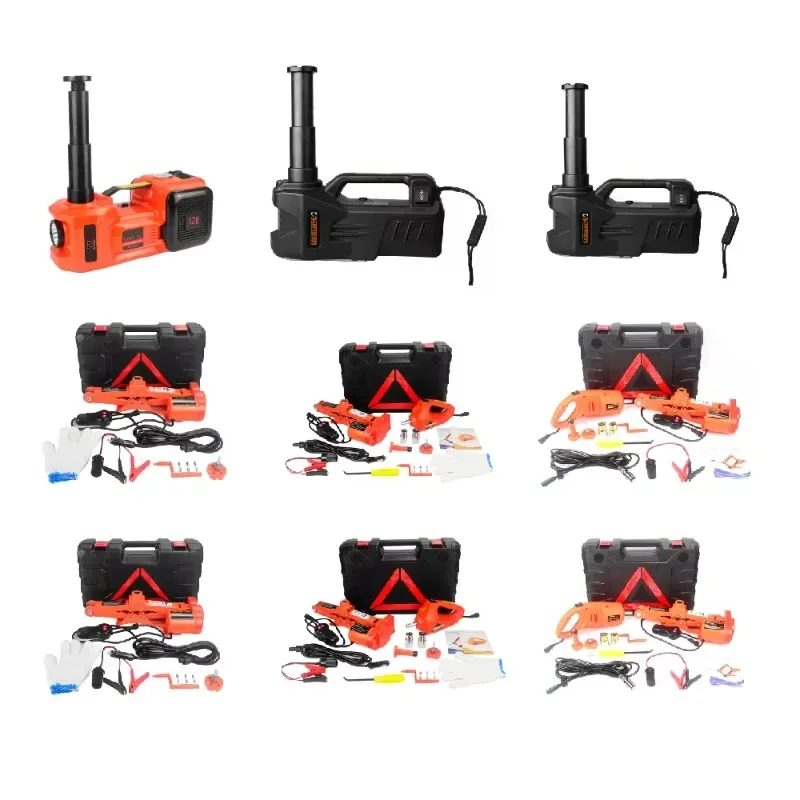 

12V 2/3/5/10 tons rated power 13A maximum current car electric tire lifting car jack with electric wrench