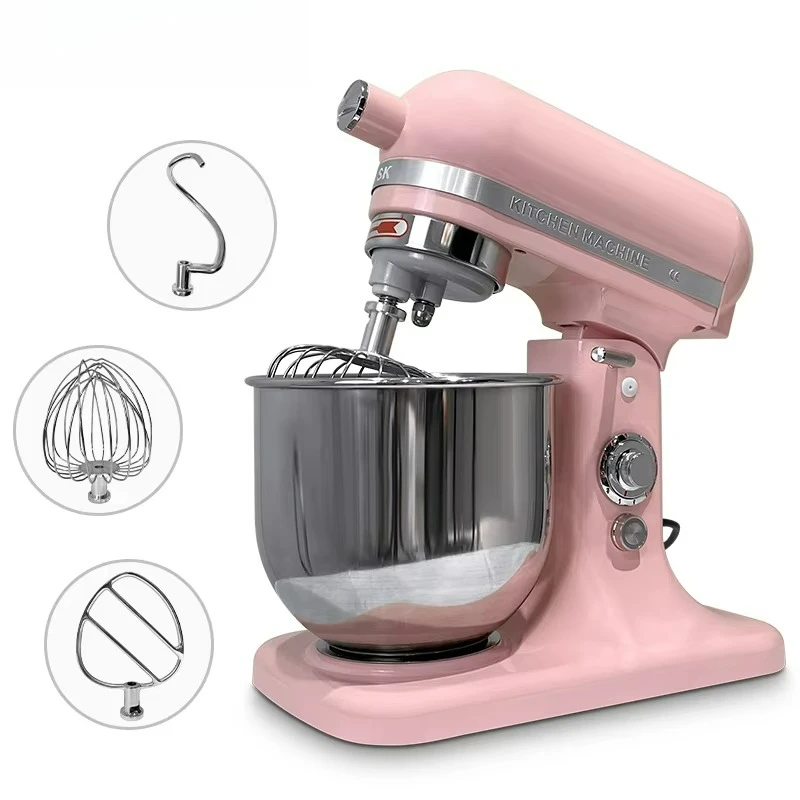 Home Kitchen 7 Liter Stainless Steel Mixing Bowl Dough Mixer Baking Supplier Commercial Food Mixer