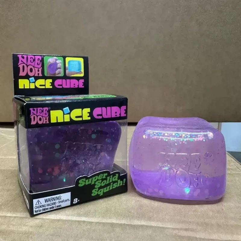 New Needoh Nice Cube Flash and Luminous Extrusion Sensory Stretching Anxiety Relief ADHD Restless Adult Gifts