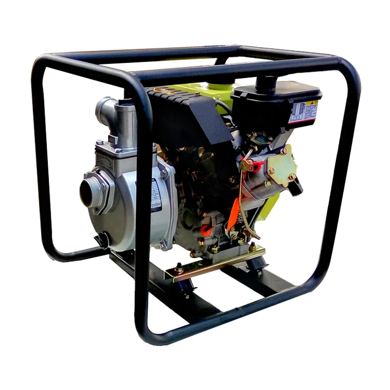 Water pump, diesel engine, water pump, flushing and digging lotus root, horizontal centrifugal pump, high lift, 1 inch,