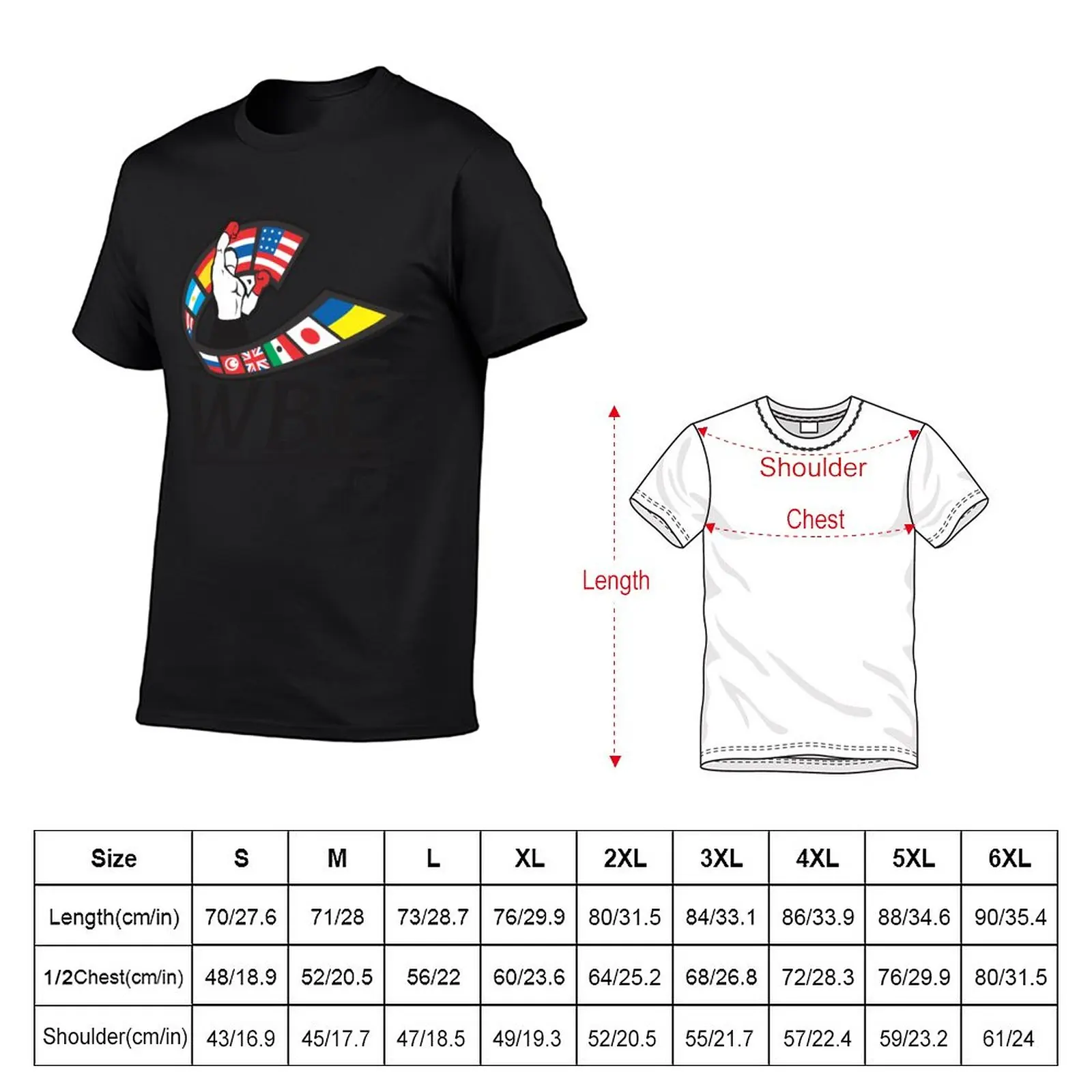 New World Boxing Council T-Shirt customized t shirts Short sleeve tee vintage clothes Tee shirt clothes for men