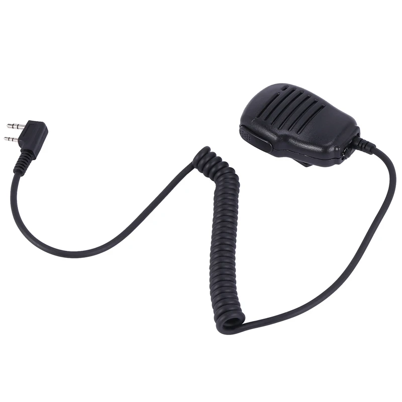 New 2 Pin Mini PTT Speaker MIC For BAOFENG Kenwood Walkie Talkie BAOFENG UV-5R UV-82 BF-888S Two Way Radio