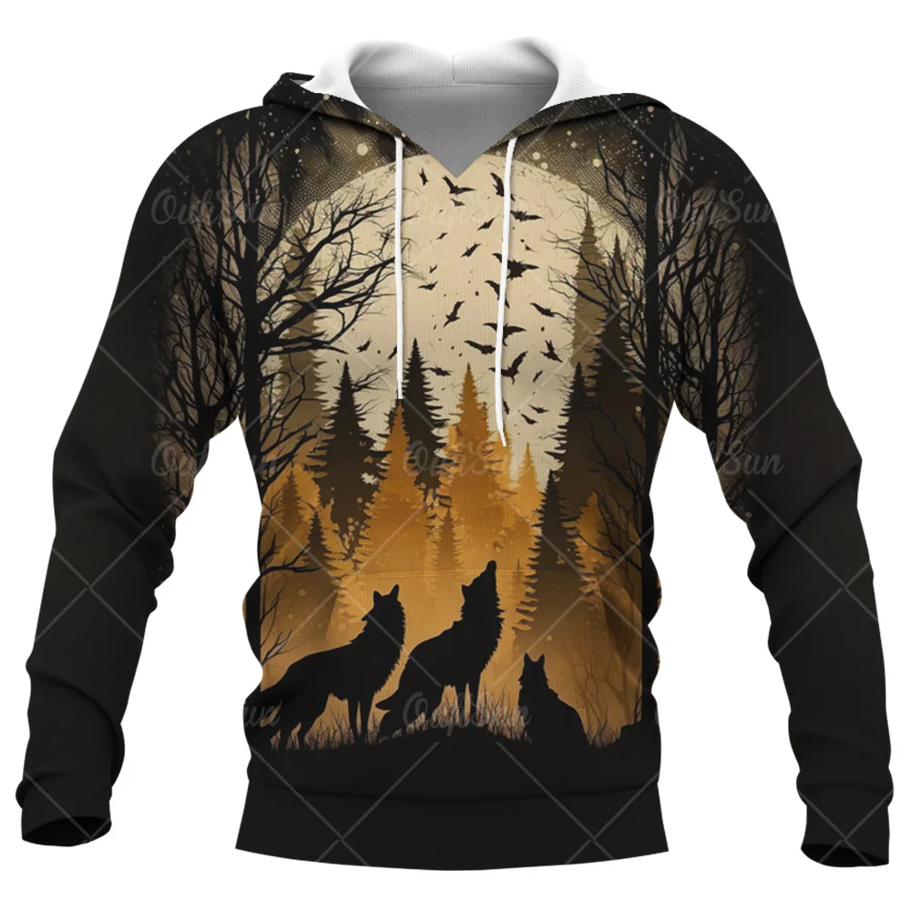 Animal Wolf 3d Print Autumn Men/Women Laxity Hoodie Casual Oversized Pullover Popular Sweatshirt Fashion Tops Trend Men Clothing