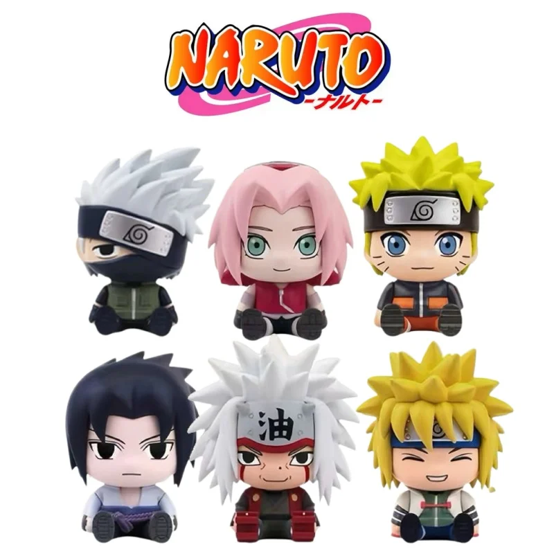 

EAKI Anime Naruto Figure Uzumaki Naruto Blind Box Kakashi Uchiha Sasuke Itachi Cute Toys Q Figurals Action Figurine Model Toys