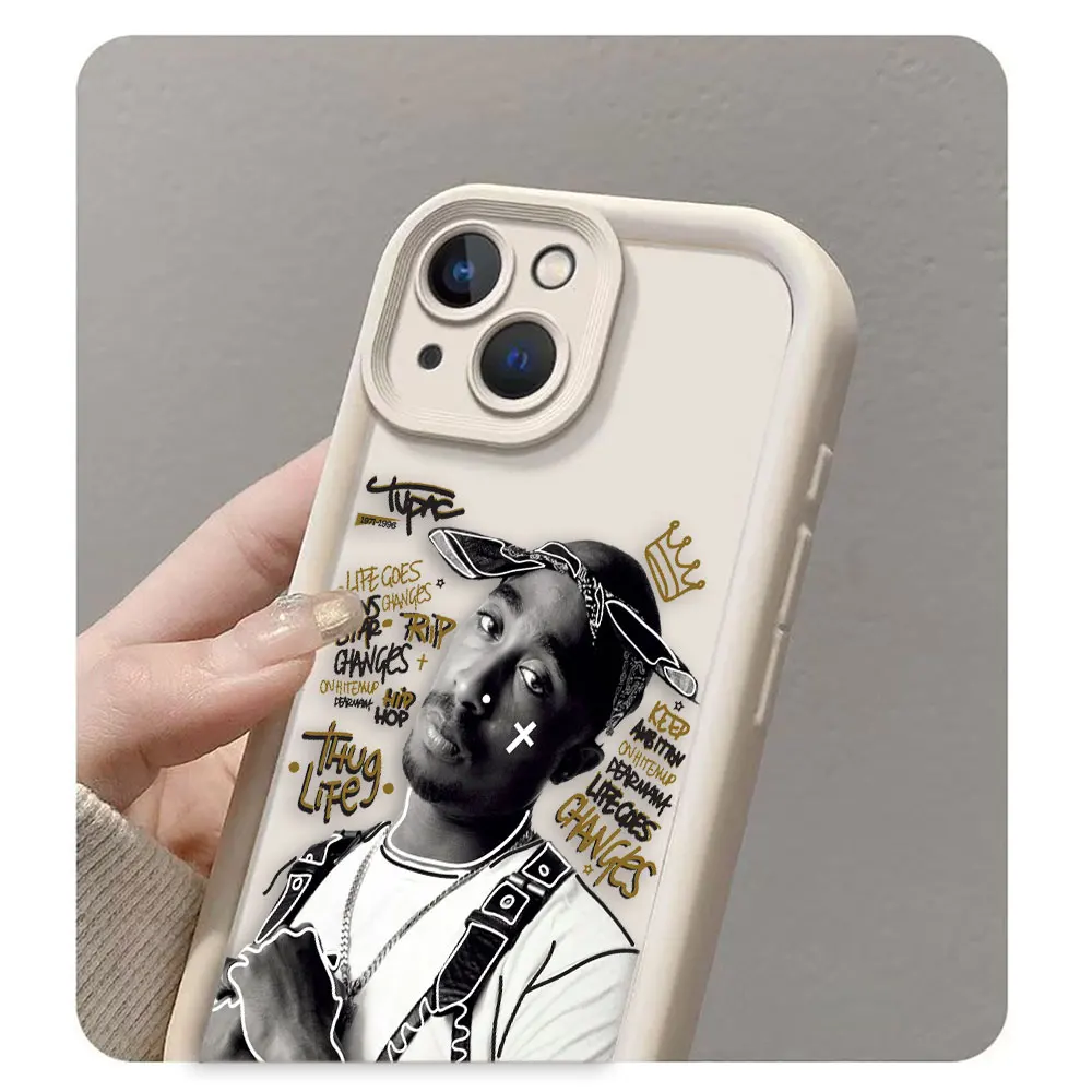 

Hip Hop Tupac Shakur 2pac Cover Phone Case For Redmi NOTE 8 9 9S 10 10S 11 11S 11T 12 12S 13 14 PRO PLUS Silicone Case DIY Shell