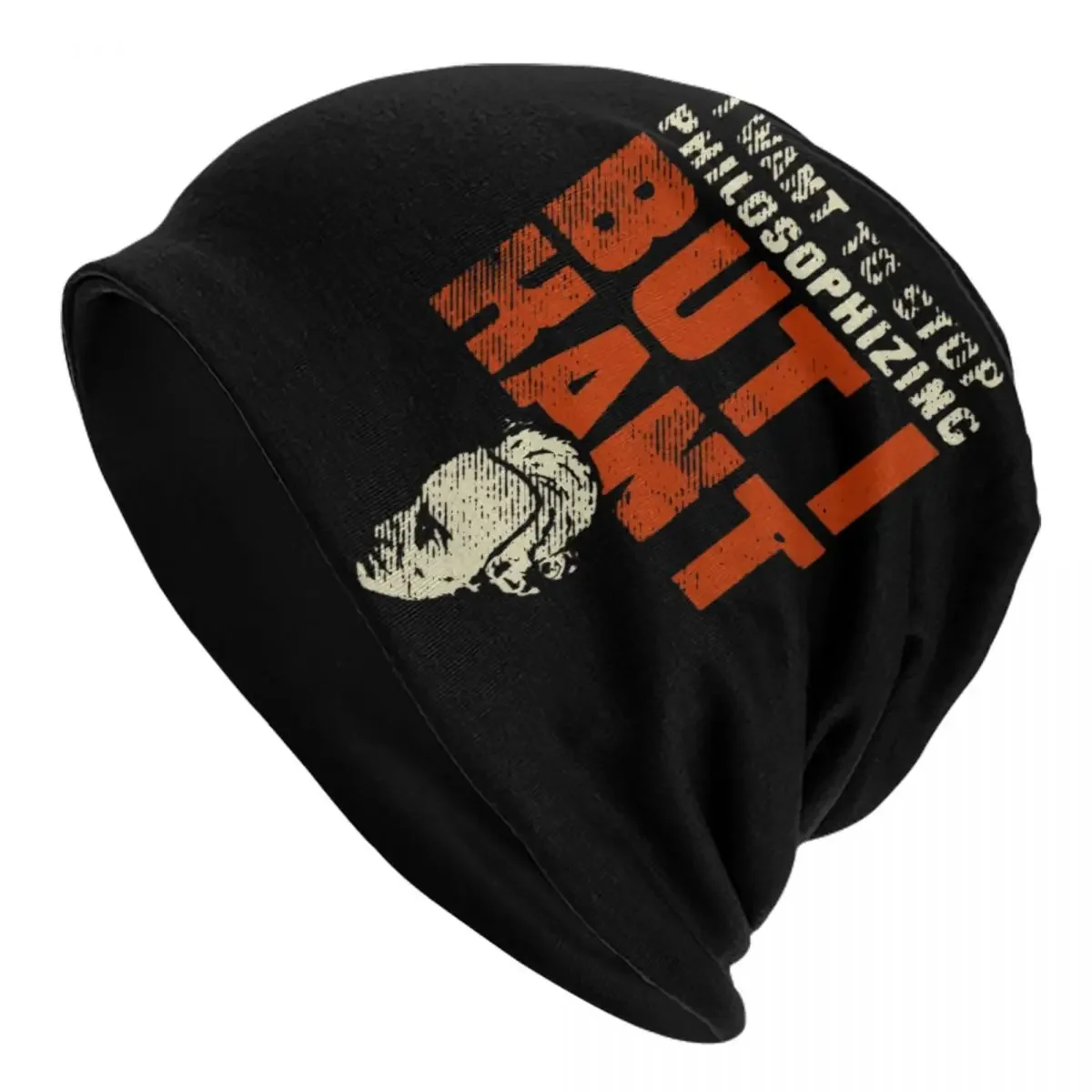 I Want To Stop Philosophizing But I Kant Skullies Beanies Funny Beanies Caps Man Graphic Print Warm Dual-use Bonnet Knitting Hat