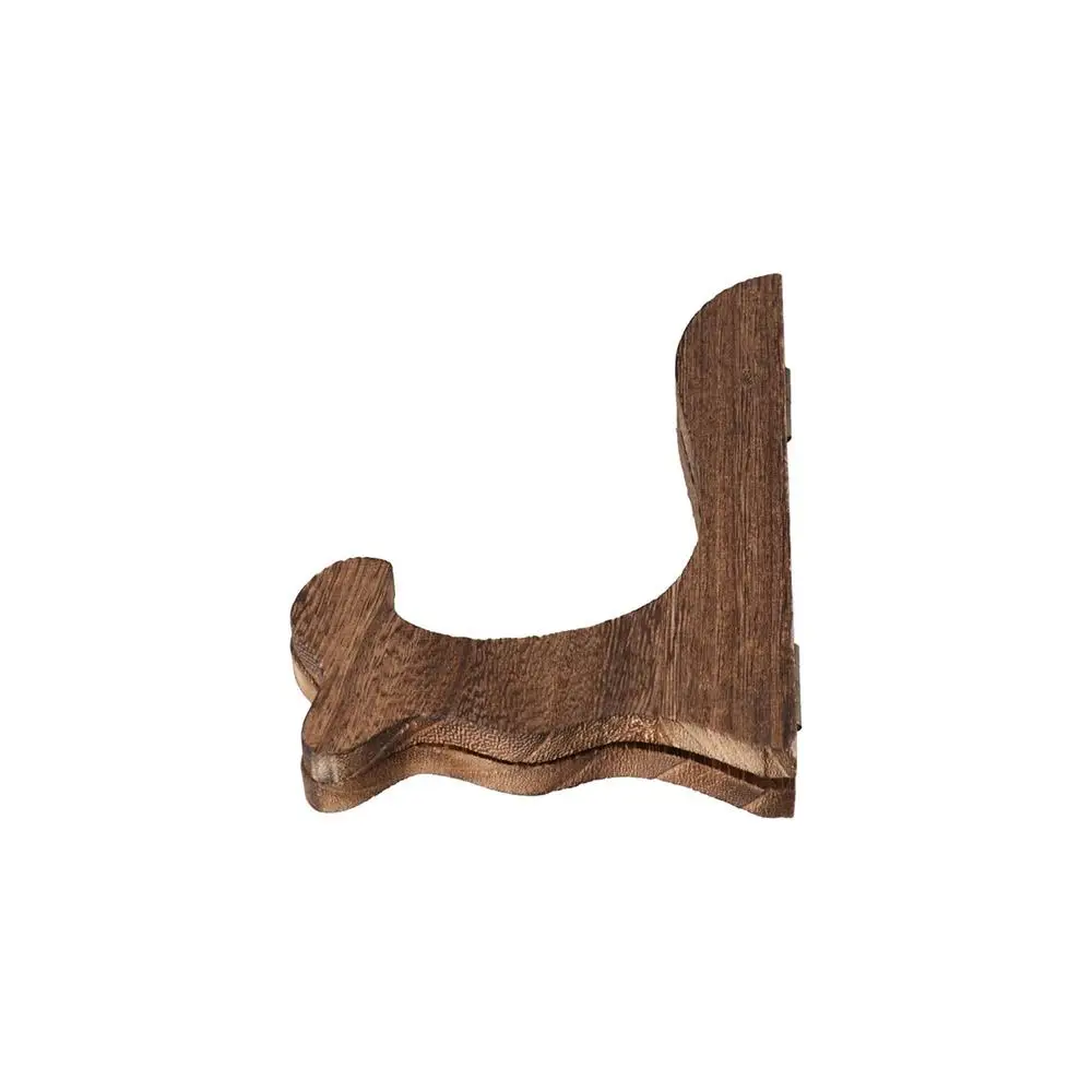 Retro Wood Home Decor Porcelain Plate Display Foldable Storage Rack Display Stand Easel Decorative Rack