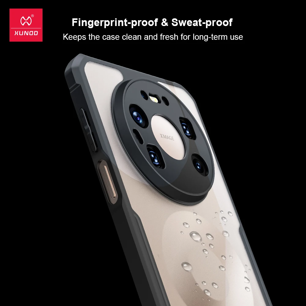 Xundd Etui do Huawei Mate 80 Pro Mate 80 Pro Max, Odporne na wstrząsy z poduszkami powietrznymi, przezroczysta tylna obudowa z PC i TPU, odporna na odciski palców i nieżółknienie — zdjęcie produktu 3